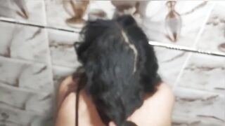 مصري زانق زميلته في حمام الشغل وفاشخها نيك خلفي